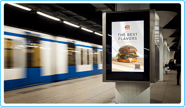 Iridio DOOH Best Burger Inset