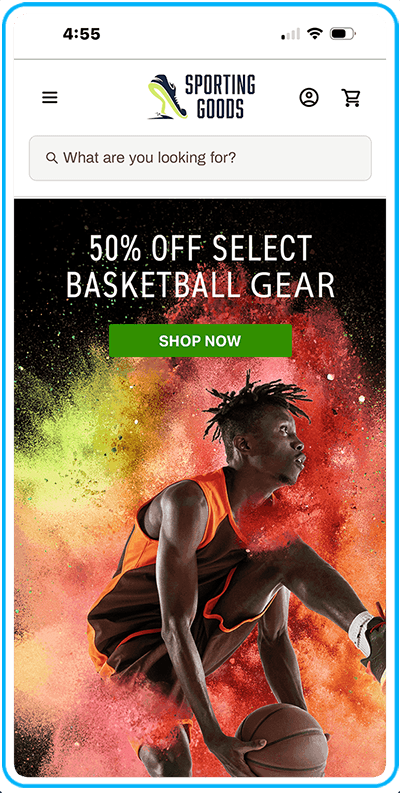 50% off basketball gear